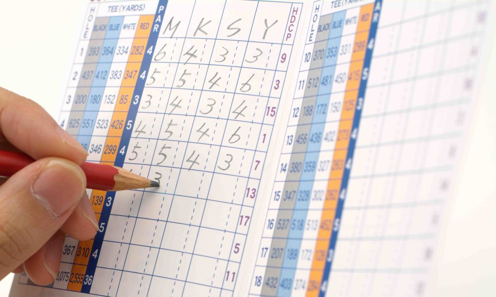 golf scorecard