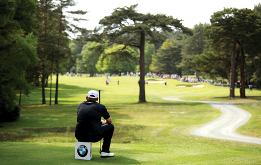 VIRGINIA WATER, ENGLAND - MAY 21: Thomas Bjorn of Denmark waits on the 12th tee during the second round of the BMW PGA Championship on the West Course at Wentworth on May 21, 2010 in Virginia Water, England. (Photo by Richard Heathcote/Getty Images) *** Local Caption *** Thomas Bjorn