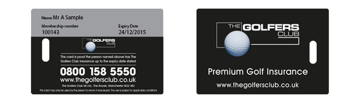 The Golfers Club Membership Card